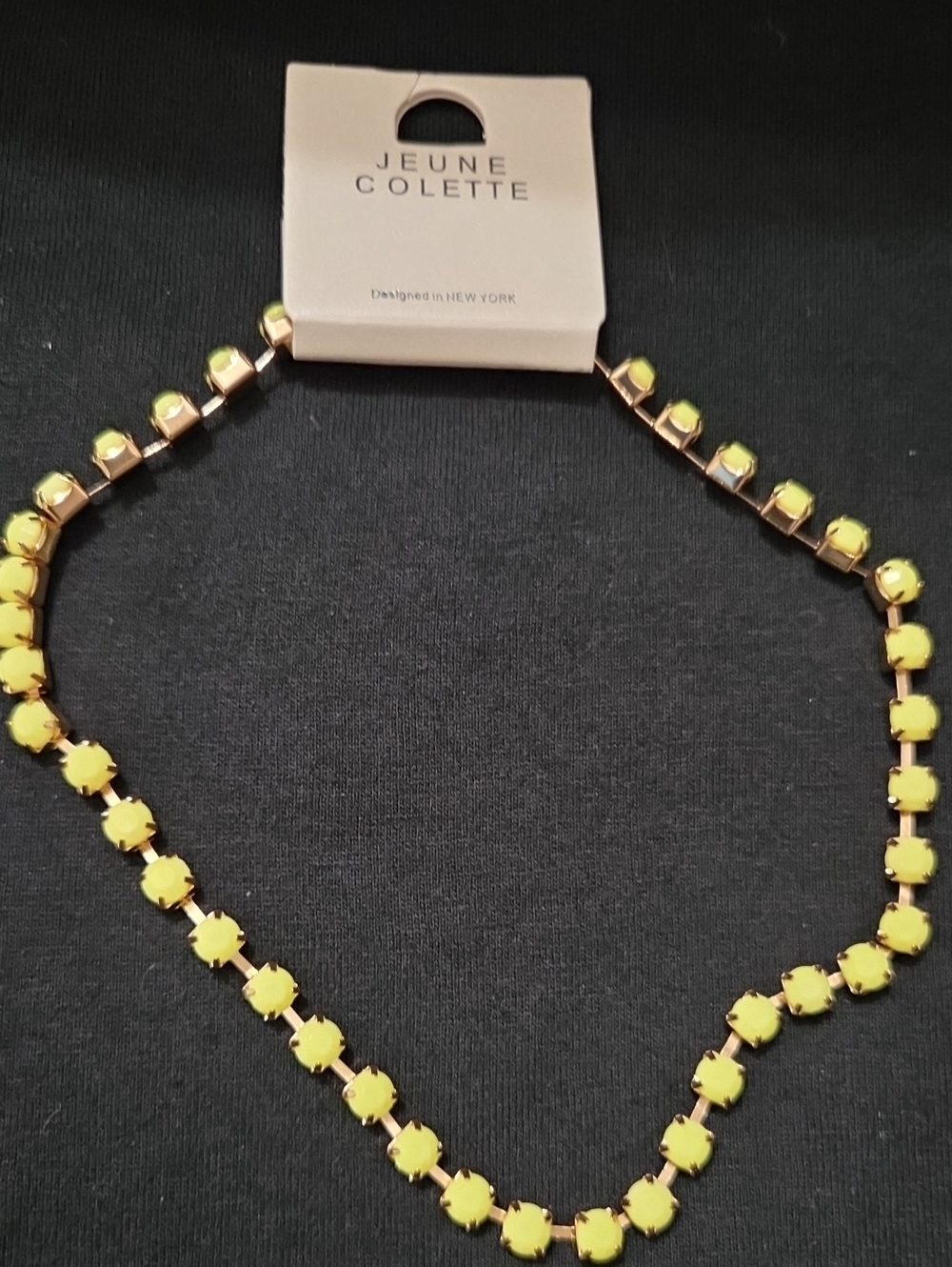 Jeune Colette Yellow Stone Necklace